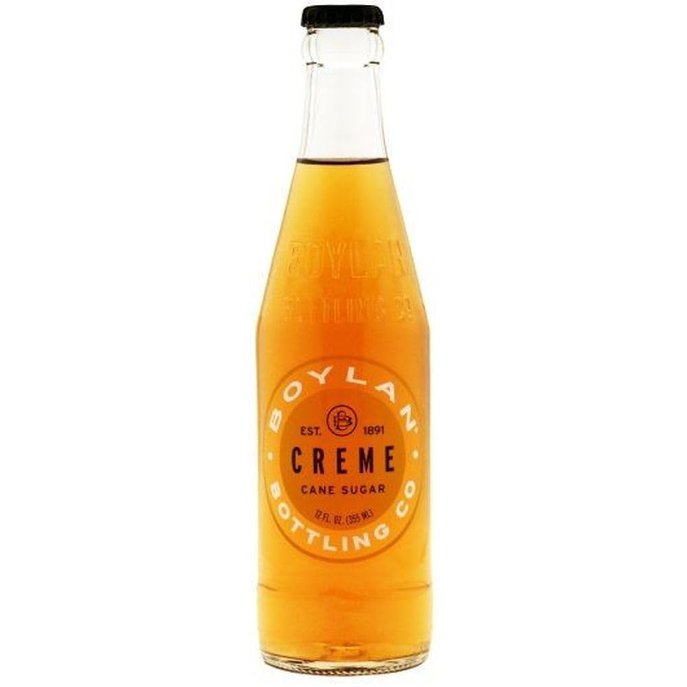 Bottling Co Creme Soda by Boylan – 12 Fl Oz (Pack of 24), Cream, Pack of 24
