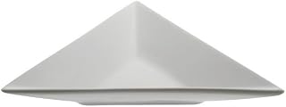 10 Strawberry Street Whittier 5.5" Triangle Tid Bit Tray, Set of 6, White