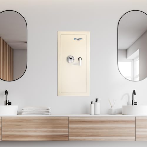 Barska Left Opening / 31 1/2" x 15 1/2" x 4" / Beige Wall Safes