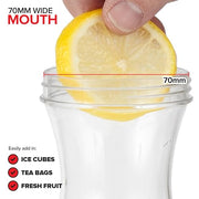 Stock Your Home 2 / 12.5” H x 3.5”L & W x 2.5” Dia. / colorless Carafes