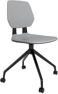 Safco Commute Modern Adjustable Rolling Office Chair Contemporary Seating Gray