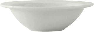Tuxton China ALD-063 Grapefruit, 9-1/2 oz., 6-3/8" Diameter, Round, Microwave and Dishwasher Safe, Oven Proof, Fully Vitrified TuxCare, Healthcare, Alaska/Colorado, Porcelain White, Pack of 36