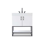 Caroline Bathroom Vanity White by Lighting Design – Wood, White, Model VF29230WH