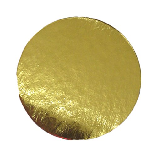 Enjay Round Gold Mono-Portion Pastry Board 5" (500 Pieces)