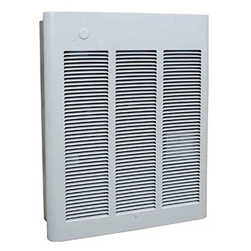 Commercial Fan-Forced Wall Heater by Berko – 3.75"L x 14.31"W x 18.25"H, Steel, Northern White, Model FRA1512F