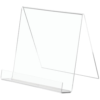 Plastic Book Display Stand 8" by Retail Resource – Acrylic, Clear, Model 1064