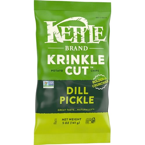 Kettle Brand Dill Pickle / 5 Ounce (Pack of 1) / Natural Potato
