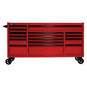Homack Drawer Roller by Homak – 24"L x 72"W x 40.38"H, Alloy Steel, Red, Model RD04072160