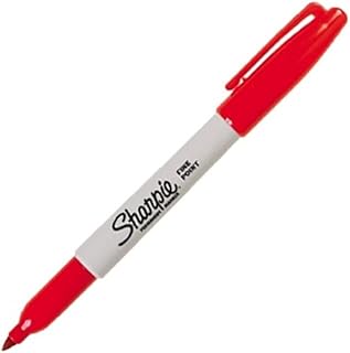 Sharpie Fine Point Permanent Marker Red Fine Tip - Permanent Markers (Red, Fine Tip, Multi, Fine, Metal, Paper, Plastic, AP)