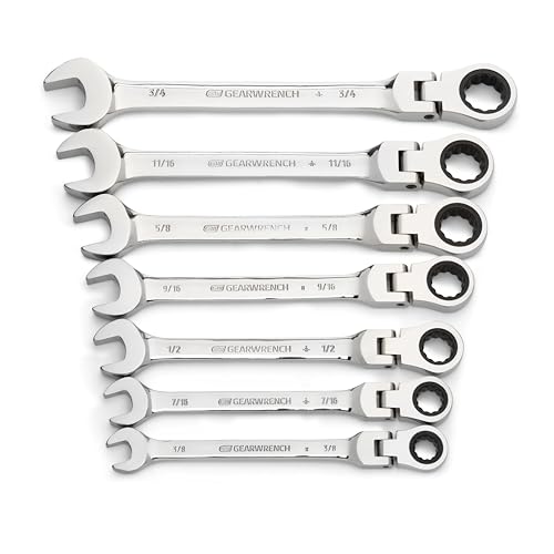 GEARWRENCH 7 Pc / With Tray / SAE Combination Wrenches