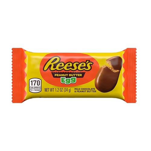 Reese's Peanut Butter Egg / 1.2 Ounce (Pack of 1) / No Color Candy & Chocolate Bars