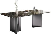 Mesa De Jantar Natural Marble Dining Table Home Rectangular Villa Restaurant Diner Table