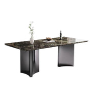 Mesa De Jantar Natural Marble Dining Table Home Rectangular Villa Restaurant Diner Table by JOYNOW – 180*80*75cm, One Color, Model 8524
