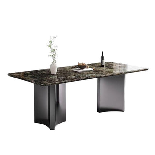 Mesa De Jantar Natural Marble Dining Table Home Rectangular Villa Restaurant Diner Table by JOYNOW – 180*80*75cm, One Color, Model 8524