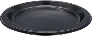 Genuine Joe Round Plastic Black Plates, 9" (Pack of 125)