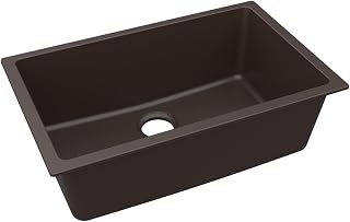 Elkay ELGRU13022MC0 Quartz Classic 29-1/2" x 18-3/4" x 9-1/2", Single Bowl Undermount Sink, Mocha