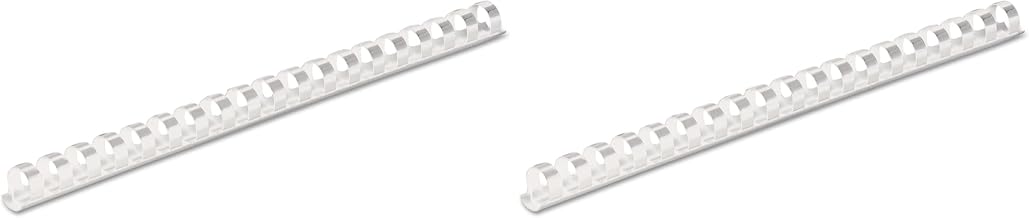 Fellowes Plastic Binding Combs, 90 Sheet Capacity, 1/2 Inch, White, 100 per Pack (Pack of 2)