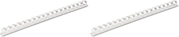 Fellowes Plastic Binding Combs, 90 Sheet Capacity, 1/2 Inch, White, 100 per Pack (Pack of 2)