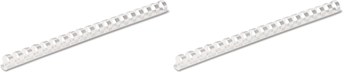 Fellowes 100 Count (Pack of 2) / 1/2" White 100Pk / White Combs & Spines