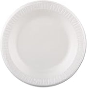 Dart 10PWQR 10.25 in White Laminated Foam Plate (Case of 500)