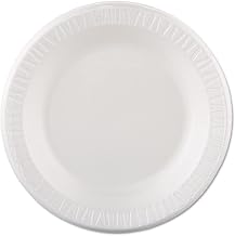 Dart 10PWQR 10.25 in White Laminated Foam Plate (Case of 500)