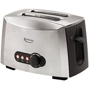 Betty Crocker Stainless Steel/Black / 2 - Slice / Modern Toasters