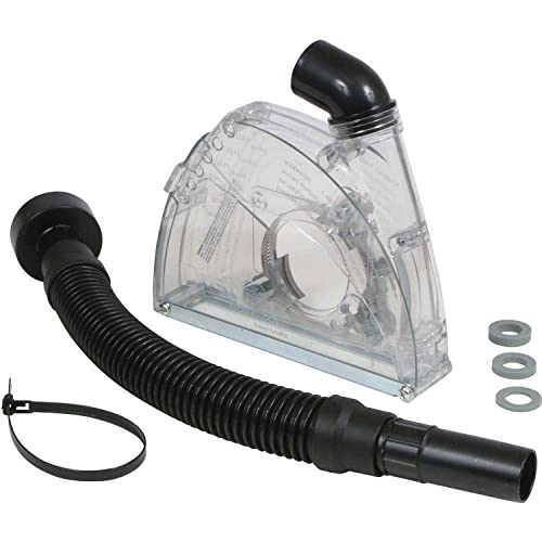 7" CutBuddie-Tuck Pointing by Dustless Technologies – 7"L x 7"W x 4"H, Plastic, Clear Shroud, Black Hose, Model D1750