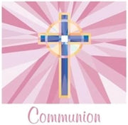 Creative Converting Communion 3-ply Beverage Napkins, Pink Stained Glass 36 Per Pack