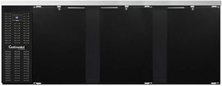 BBC90S Three Section Refrigerated Back Bar Cooler, 90" W x 34-3/4"H, Shallow Depth