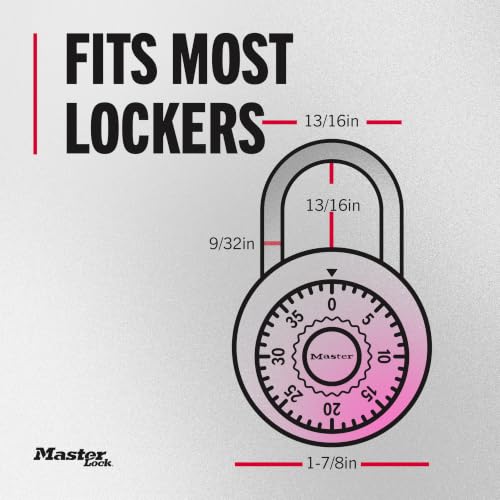 Master Lock Pink / 1 / 1 Pack Combination Padlocks