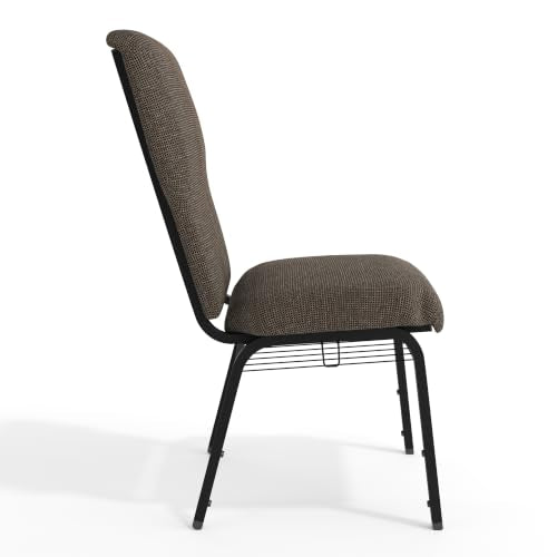 Flash Furniture Fossil Fabric/Black Frame / Set of 1 / Classic Stacking Chairs