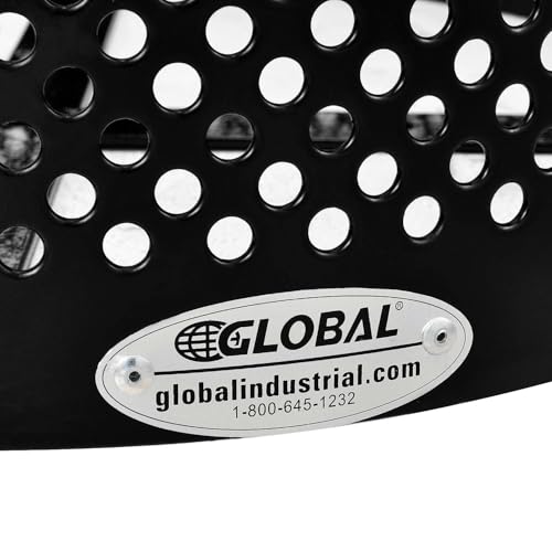 Global Industrial Black / 23.5 inches (Diameter) x 40 inches (Height) / Industrial Trash, Recycling & Compost