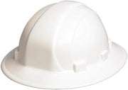 ERB 19911 Omega II Full Brim Hard Hat with Mega Ratchet, White