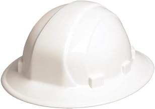 ERB 19911 Omega II Full Brim Hard Hat with Mega Ratchet, White