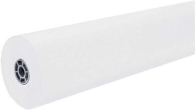 Pacon ArtKraft Duo-Finish Paper Roll, 36" x 1,000' (White, 1 Roll)