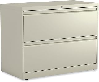 Alera Lateral File, 2 Legal/Letter-Size File Drawers, Putty, 36" x 18.63" x 28"