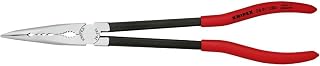 KNIPEX 28 81 280 Long Reach Needle Nose Pliers with transverse profiles angled 45°
