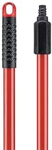 Libman Commercial 601 Steel Handle, Nylon Standard Thread, 60" Long x 1" Thick, Red (Pack of 6)