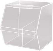 Cal-Mil 948 Classic Stackable Food Bin, 11" W x 14" D x 12" H, Clear
