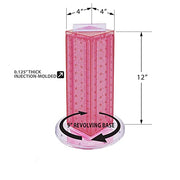 Azar Displays 2 inches x 4 inches x 13 inches / Pink / Pegboard + Hooks Pegboard Hooks