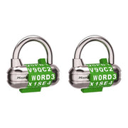 Master Lock Green / 2 Pack / 2 Pack; Green Combination Padlocks