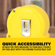 STANLEY 9.1 m / Black, Yellow / Industrial Tape Measures