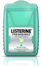 Johnson & Johnson Listerine Freshburst PocketPaks Breath Strips 3-24 Strip Packs - 36 per case.