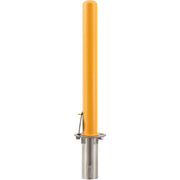 Removable Round Bollard by Global Industrial – Steel, Yellow, Model 670518
