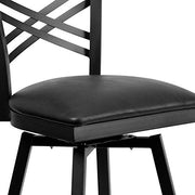 Flash Furniture Black Vinyl Seat/Black Metal Frame / 1 Pack / 1 Barstools