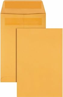 Quality Park 6-1/2 x 9-1/2 Catalog Mailing Envelopes, Redi-Seal Self Seal Envelope Closure, 28 lb Kraft Paper, 250 per Box (QUA43362)