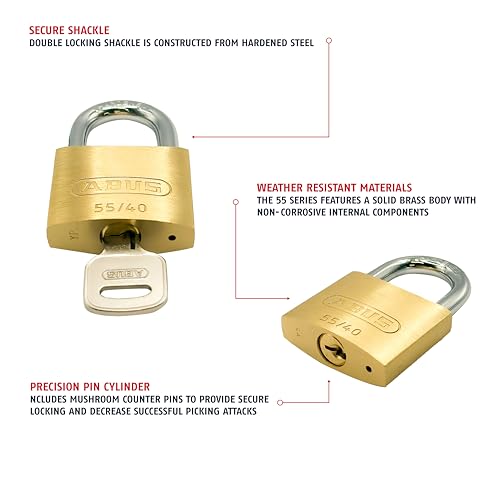 ABUS Keyed Different / 1.5-Inch / Silver Keyed Padlocks