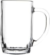 Libbey 19 1/2 oz Glass Thumbprint Stein
