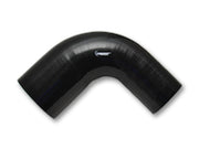 Vibrant 1.5in ID x 1.75in ID x 4in Long Gloss Black Silicone 90 Degree Transition Elbow () by Vibrant Performance – Stock, Black, Model 19786