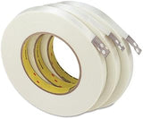 3M Scotch 8981 Polypropylene Filament Tape, 380 lbs/inch Tensile Strength, 60.14 yds Length x 0.47" Width, Clear